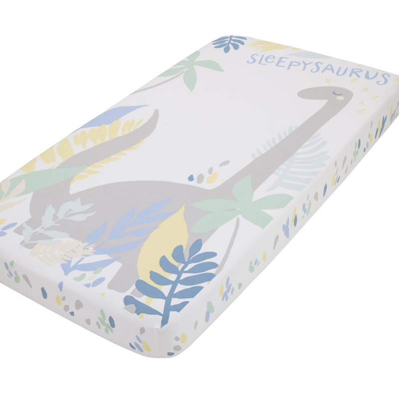 Drap-housse pour lit de bébé NoJo Sleepysaurus