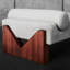 Banc rembourré en mélange de polyester Nilan-1728780936-1728780939