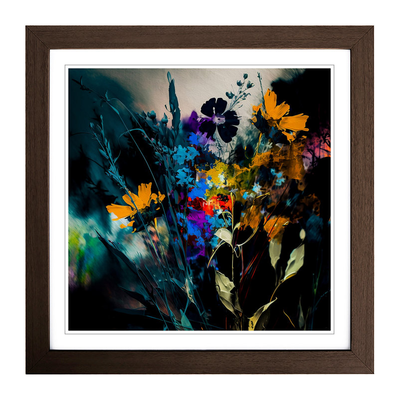 Wildflowers No.3 - Framed Print, Walnut