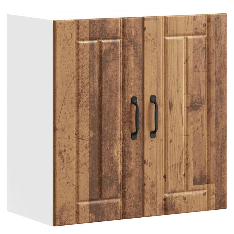 Standard Wall Cabinet, 60cm H x 60cm W x 31cm D, old wood