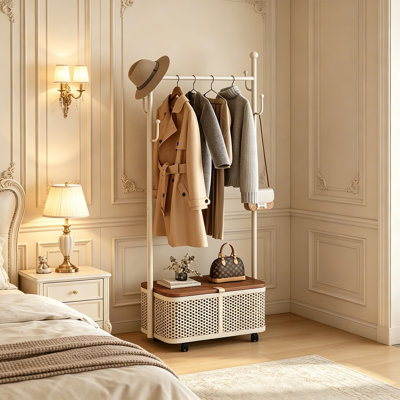 Rolling Hall Tree Rack