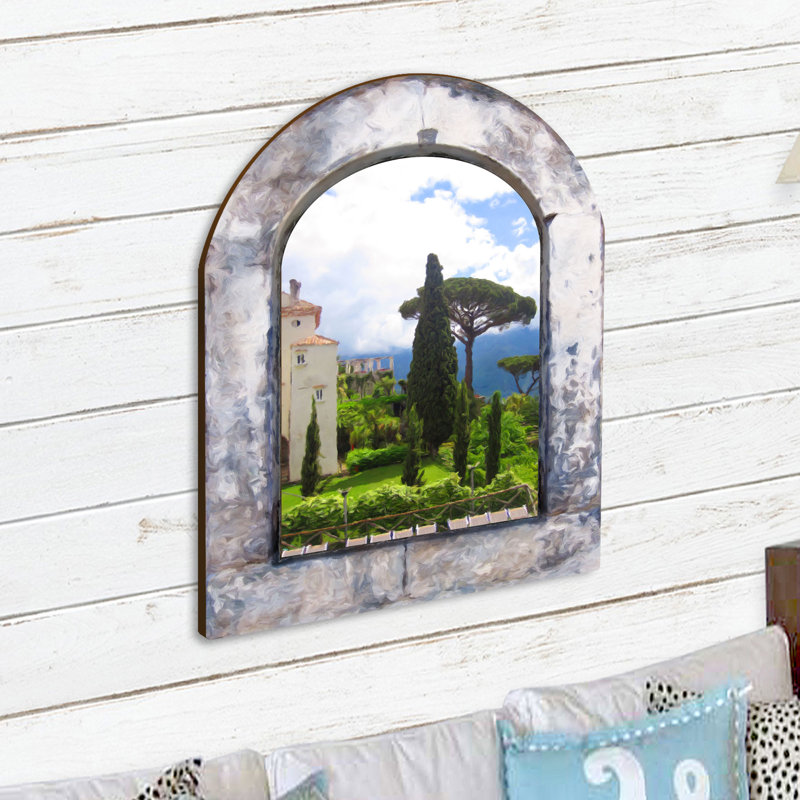 Crochet mural Castle by the Sea