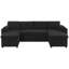 Canapé-lit modulaire en U de 107 po avec espace de rangement et ports USB pour le salon-1551572221