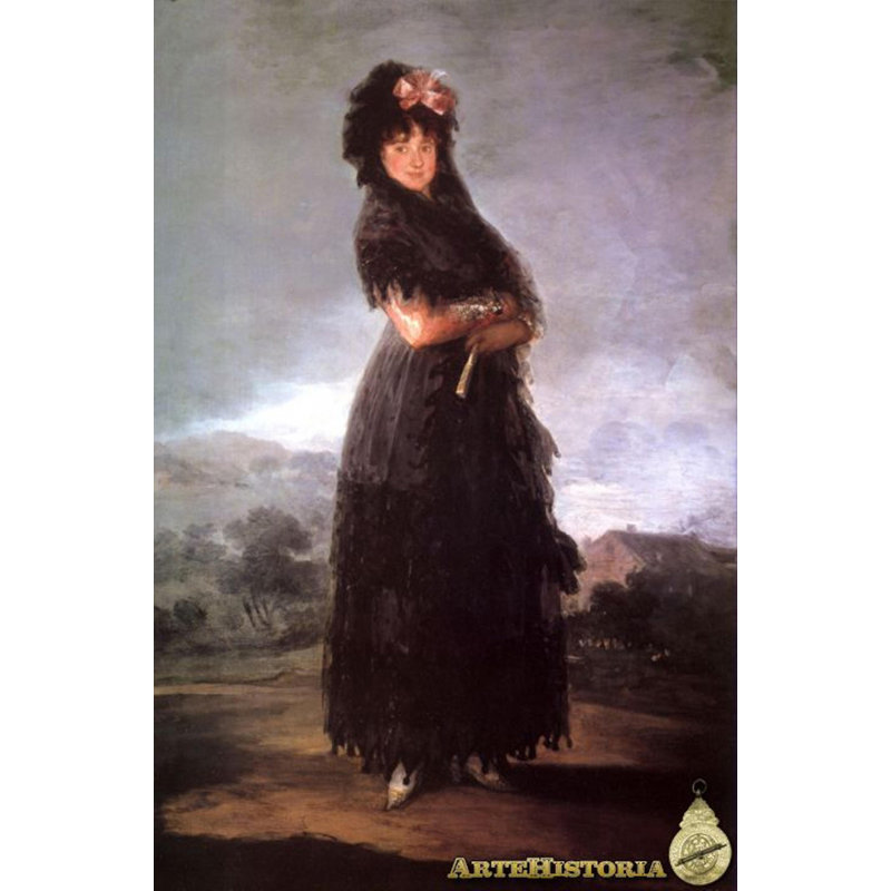 Portrait de Mariana Waldstein, H 40 po x l 26 po