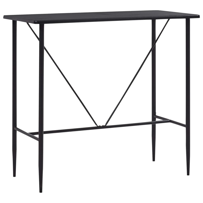Malta Metal Base Dining Table, Black