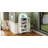 Arched Glass Display Cabinet With Led Lighting