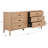 Kaplan 6-Drawer Solid and Manufactured Wood Dresser with Ball Bearing Glides-1251565976