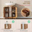 Armoire de meuble-lavabo sous le lavabo avec 2 portes et tablette réglable (sans lavabo de salle de bain)-121708250-121708254