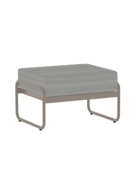 Oasis Rectangle Outdoor Ottoman Patio Ottoman, Gray, Gray
