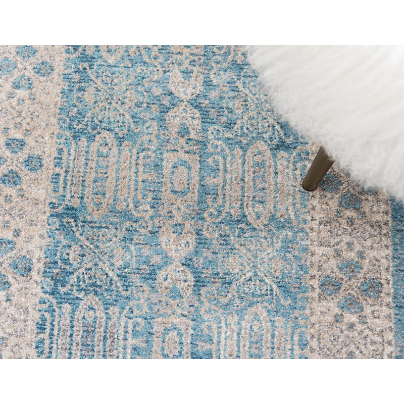 Linz Ikat Indoor Rug, Square 4'