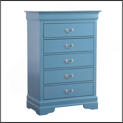 Louis Phillipe Chest , Teal
