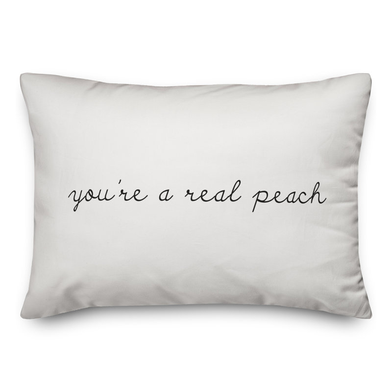 Coussin Youre A Peach Script