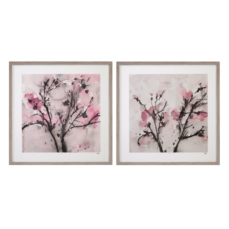The Blossoms, ensemble de 2 reproductions encadrées