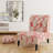 Tropical Lines Ii Tropical Pattern - Upholstered Coastal Slipper Chair, Tropical Leaves Accent Chair-1081492307