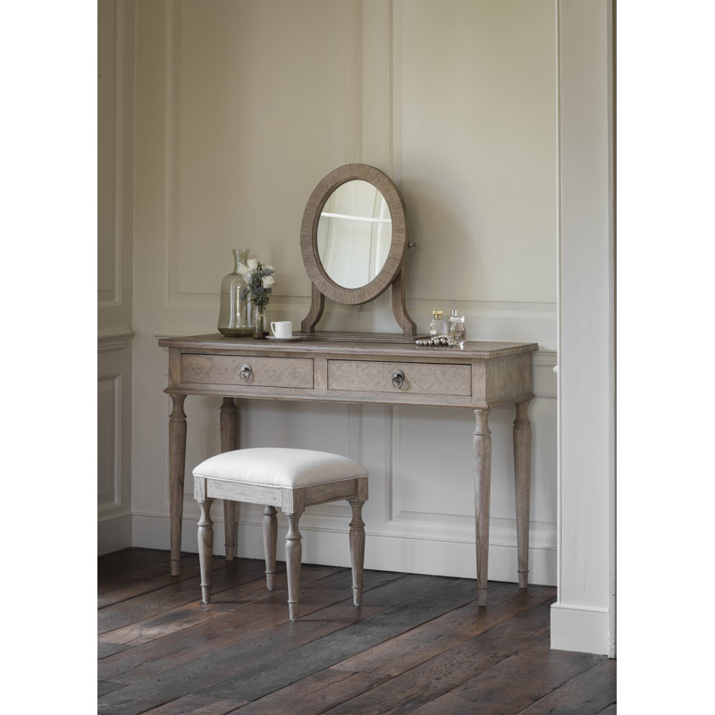 Colella Wood Flat Wall Mirror