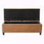 Banc repose-pieds avec rangement, pieds en bois d'hévéa, capacité de 300 lb-882075068-882075078