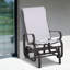 Fauteuil oscillant ergonomique en acier