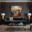 Cats Ussuri, art mural sur toile brune-221707313