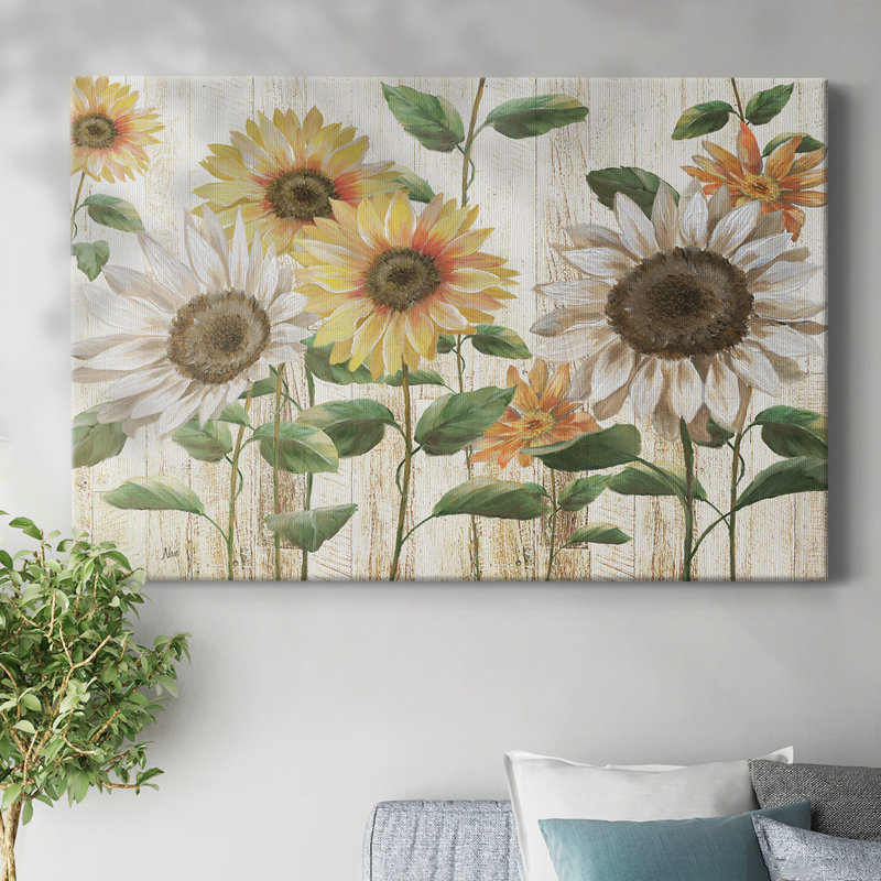 Tournesol Surprise-Toile tendue avec châssis, H 32 po x l 48 po