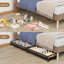Rangement sous le lit avec roulettes