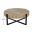 Table basse robuste en MDF et fer, style industriel pour le salon
