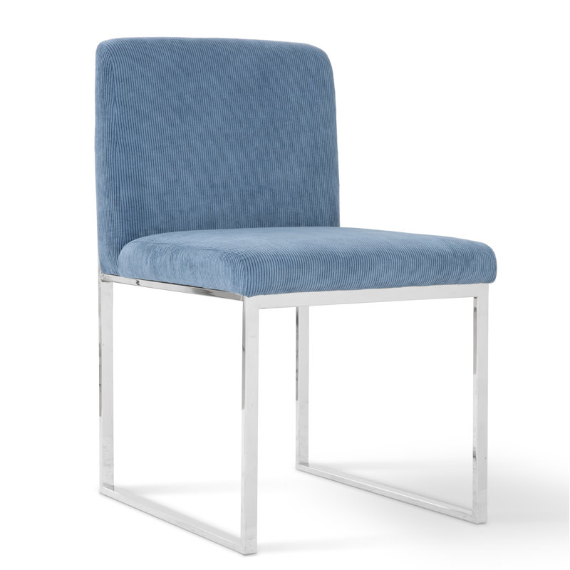 Frozen Fabric Upholstered Side Chair