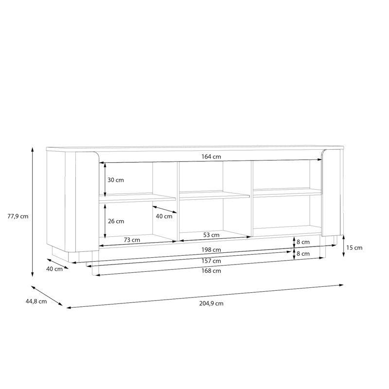 Randle 204.9cm Sideboard