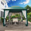 11 pi. X 11 pi Pavillon de jardin portatif avec moustiquaire-101209003