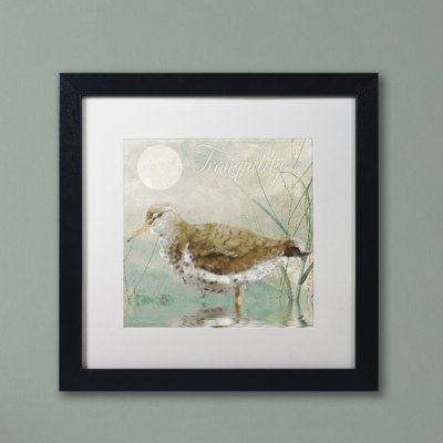 «Sand Piper II» par Jadaya, impression encadrée