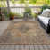 Machine Washable Indoor/Outdoor Xhevrie Copper Rug