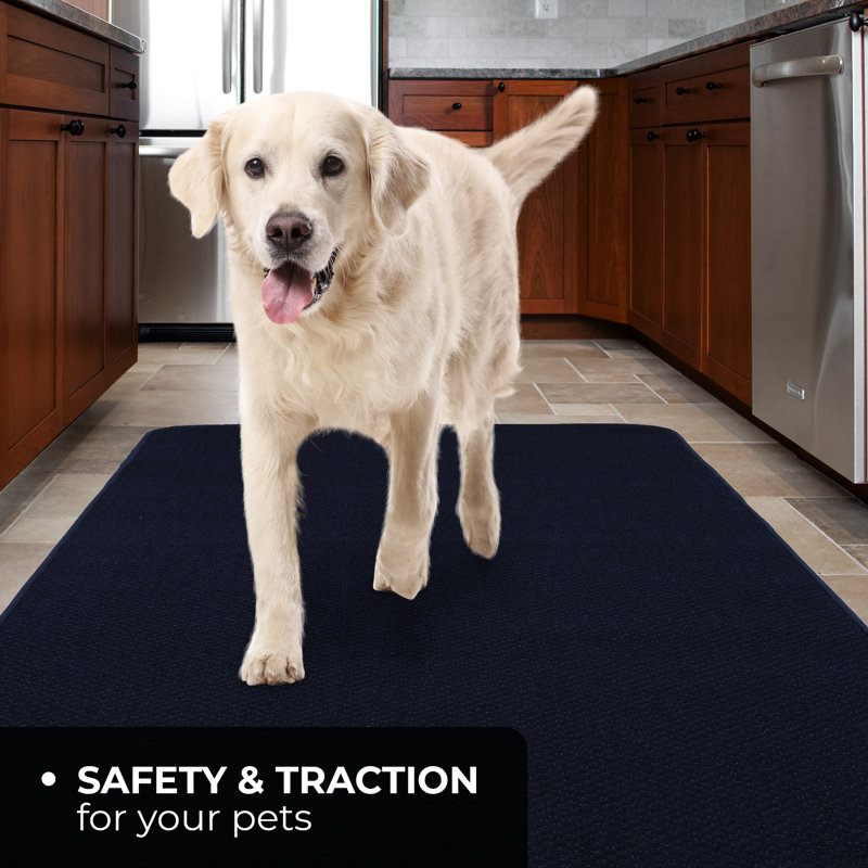 Skid-Resistant Carpet Runner - Navy Blue - Many Other Sizes To Choose From, Runner 3' x 8'
