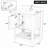 24" Vanity with Ceramic Sink with Solid Wood Frame Open Style Shelf-1633323843