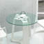 Plateau de table basse rond en verre trempé de 30 pouces - 1/4 po d'épaisseur, bord plat poli, surface facile à nettoyer-609180668-609180663
