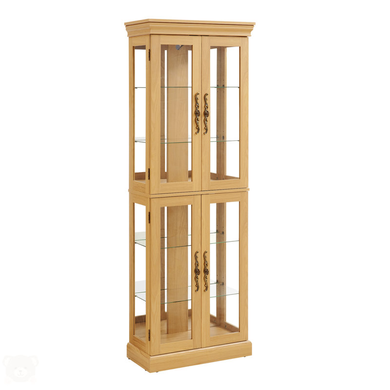 Lighted Glass Curio Display Cabinet