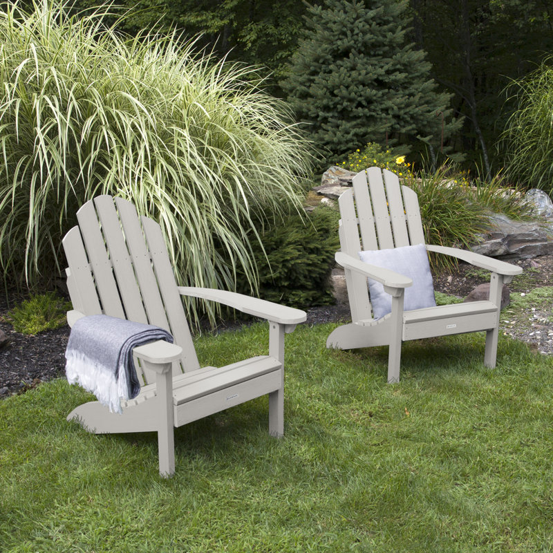 Chaise Adirondack en plastique Rialto, Harbor Gray