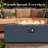 LayinSun 42" Rectangle Aluminum Propane Gas Smokeless Fire Pit Table with Hidden Fuel Tank-445885941