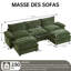 Modern Upholstered Arm Modular Storeable Sectional Sofa-2046440634