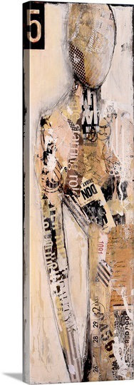 «Urban V» par Frisco, impression, H 36 po x l 12 po x P 1,5 po, Toile