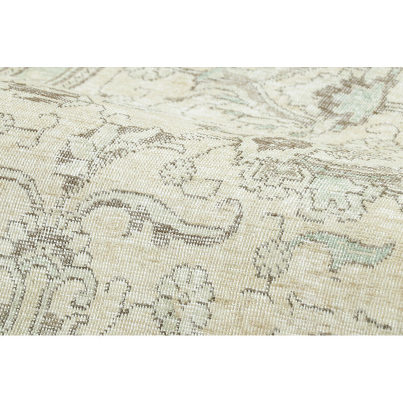 Distressed One-of-a-Kind 9'5X11'6 Hand Knotted Area Rug