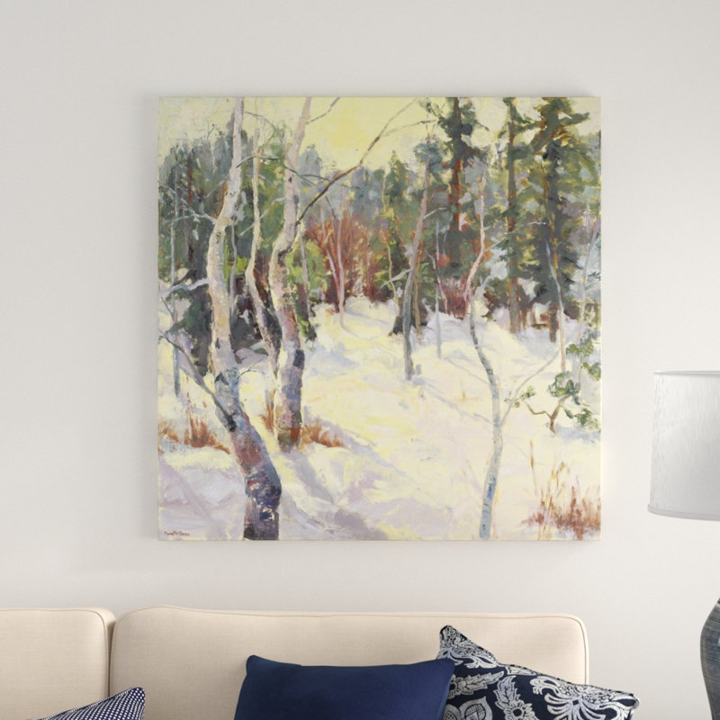 Four Seasons Aspens IV by Nanette Oleson - Wrapped Canvas Painting, 91cm H x 91cm W