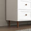 Armoire de rangement blanche en panneau de fibres à densité moyenne