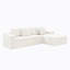 Canapé modulaire 2 pièces 104,3 po X 68,9 po - aucun assemblage requis, canapé en velours côtelé moelleux pour salon, chambre à coucher et appartement (combinaison gratuite)-1791047172
