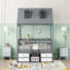 Structure de lit simple en bois, gris-797573475-797573472