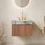 Meuble-lavabo moderne en bois de 24 po (doit inclure le meuble-lavabo et le lavabo) avec rangement