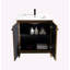 Armoire de plancher pliante de 30 pouces avec évier en céramique, installation brevetée en 1 minute, peu encombrante et facile à assembler, style américain