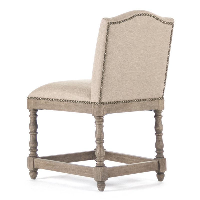 Aria Upholstered Stool with Solid Wood Frame