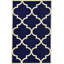 Tapis bleu marine / ivoire Molly-1438560501