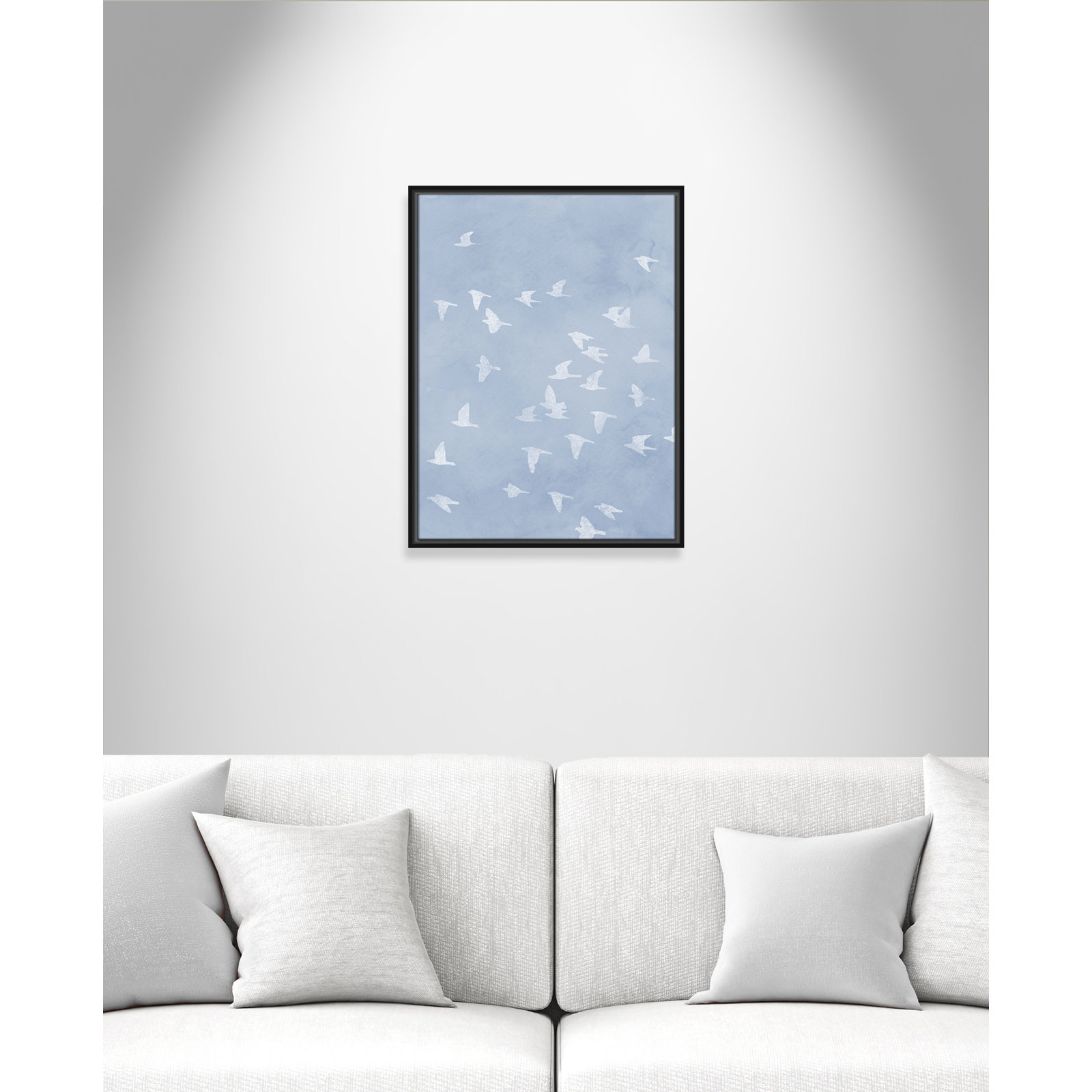 Flying Friends Print by Marcus Prime, 19.5'' W x 25.5'' H, Black Floater