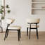 Ensemble de table de salle à manger 7 pièces avec 6 chaises en similicuir de luxe