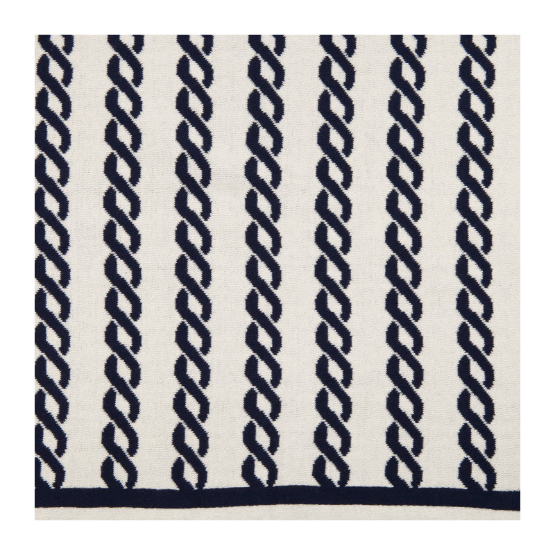 Nautico Knitted Throw Blanket
